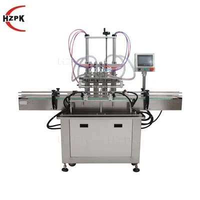 Automatische 4-kops vloeistofvulmachine